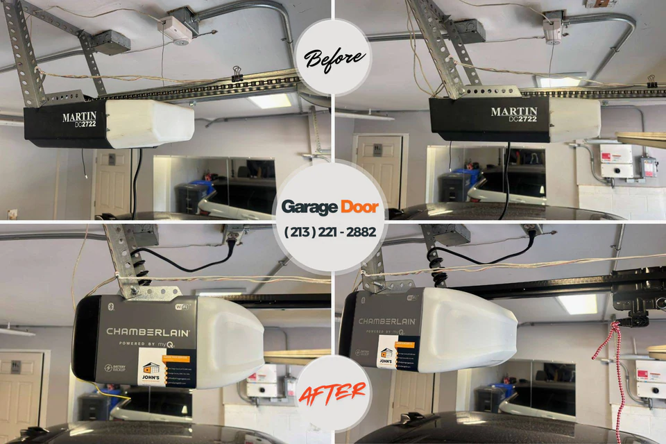 Before and after: garage door repair Utqiagvik, AK